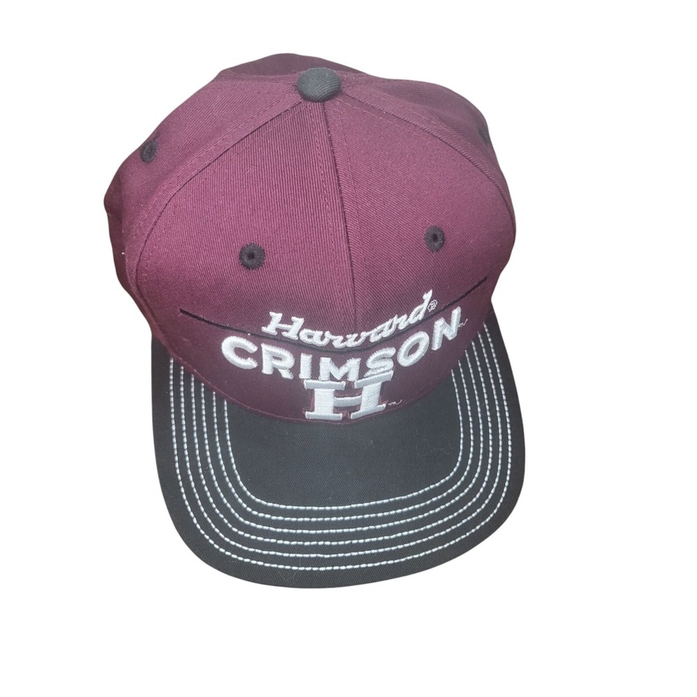 NCAA Harvard‎ Crimson Snapback Hat Youth Maroon Black College Baseball Cap Boys